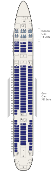 Saudi Airlines 777-200 Seat Map | Flight Check-in